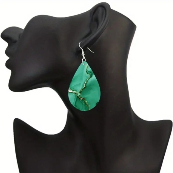 Boho Dangling Wooden Fashion Earrings - Picture 3 of 7